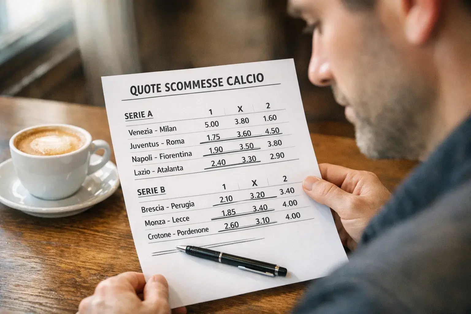 Come leggere quote scommesse calcio
