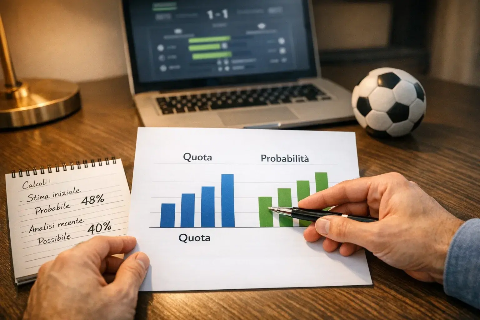 Analisi delle value bet nel calcio: confronto quote e probabilità